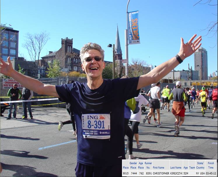 Chris Kirejczyk 2010 NYC Marathon